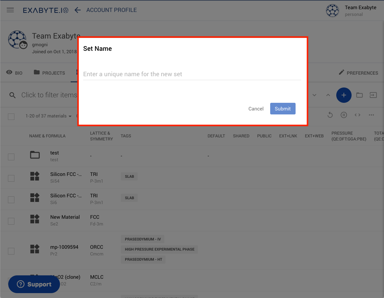 Create New Sets Create New Sets