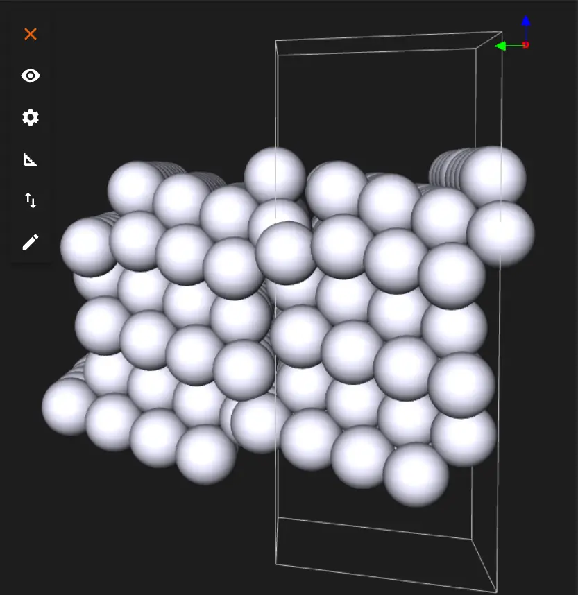 Pt(111) Surface with Terrace Step with repetitions Pt(111) Surface with Terrace Step with repetitions