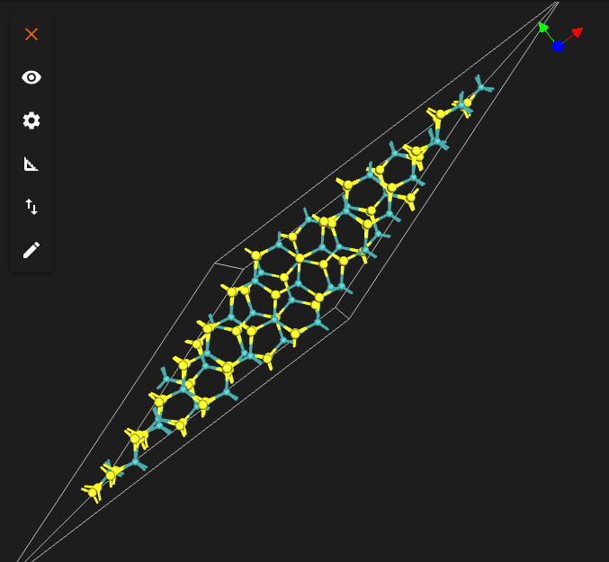 MoS2 Twisted Bilayer, 22 degrees Result Material, 22 degrees